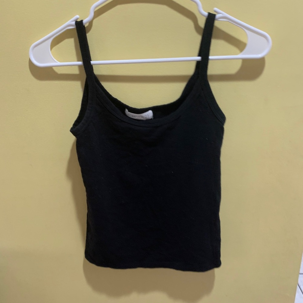 Black Tank Crop Top